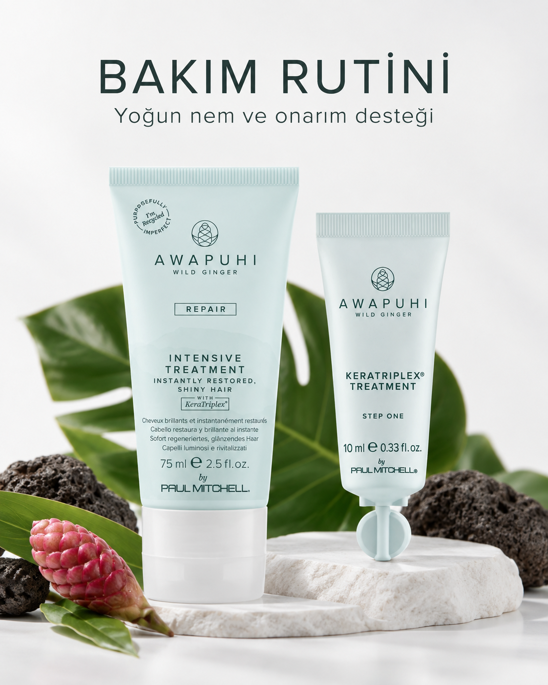 Awapuhi Wild Ginger HydraTriplex™ Treatment Yoğun Nem Bakımı 4 x 10 ml