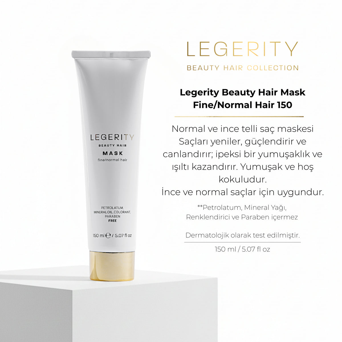 Legerity Beauty İnce ve Normal Saçlar İçin Saç Maskesi 150 ml