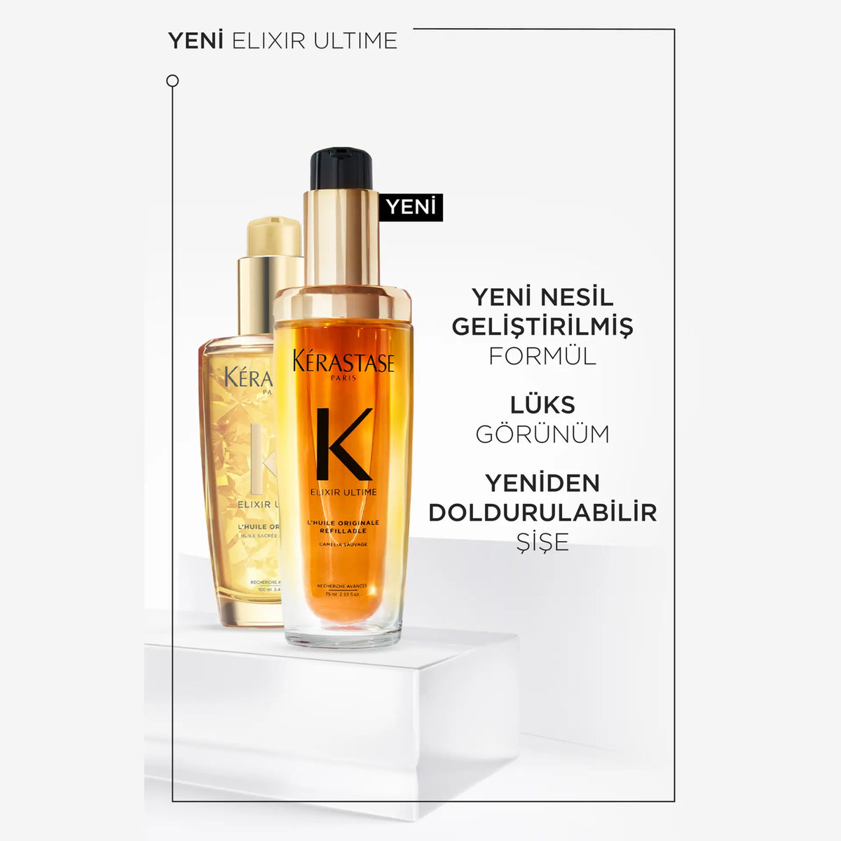 Kérastase Elixir Ultime L'Huile Originale Saç Yağı 75 ml – Yeniden Doldurulabili image 12