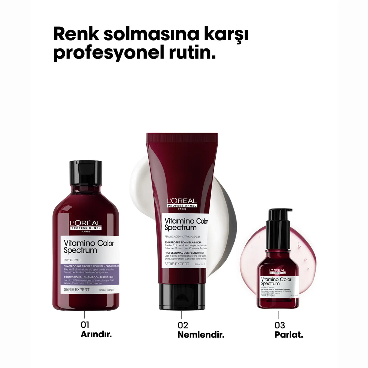 Loreal Vitamino Color Spectrum Purple Şampuan (300 ml ) image 1