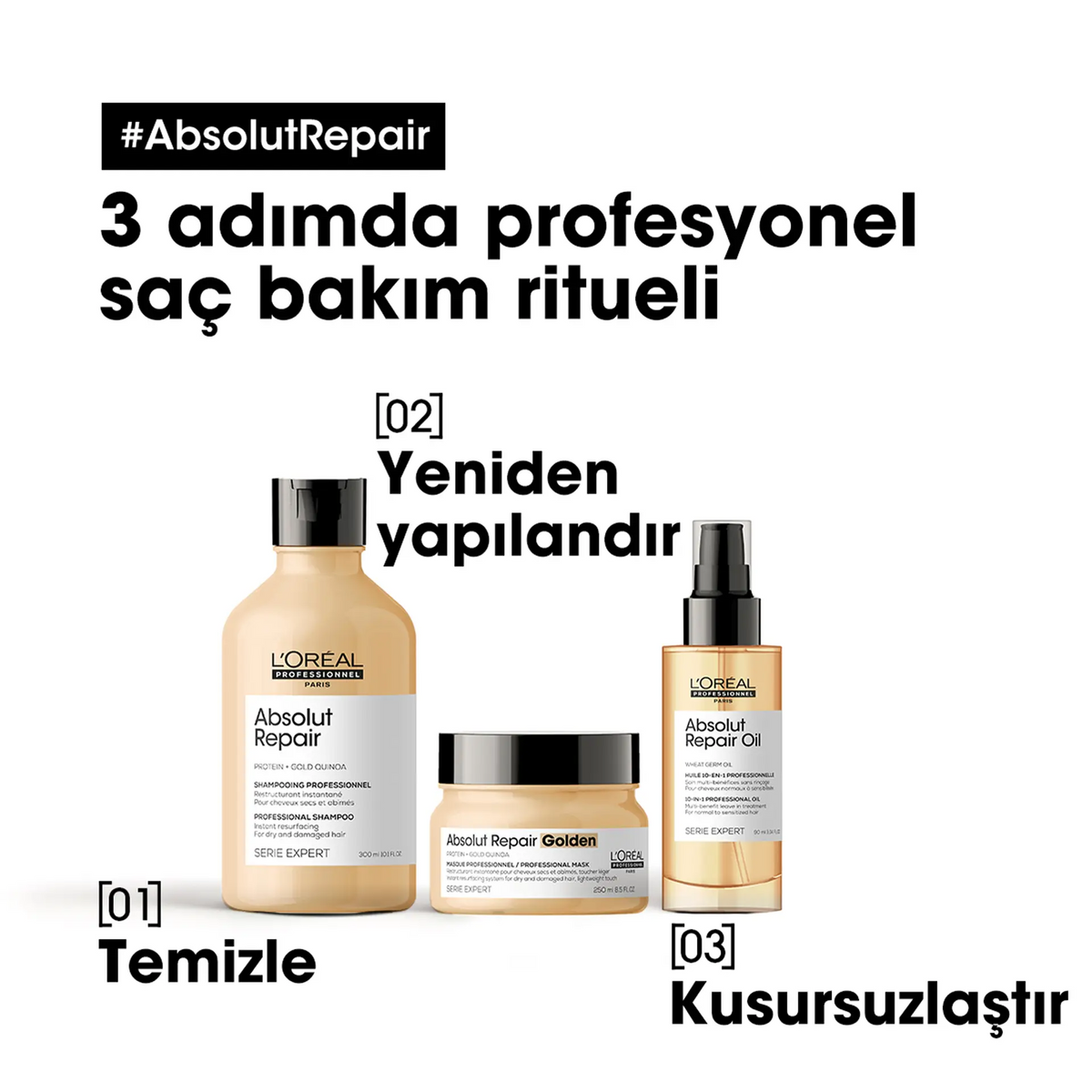 L'Oréal Absolut Repair Golden Maske 250ml image 1