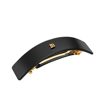 Balmain Cellulose Acetate Barrette Pour Cheveux Saç Tokası Büyük Siyah image 0