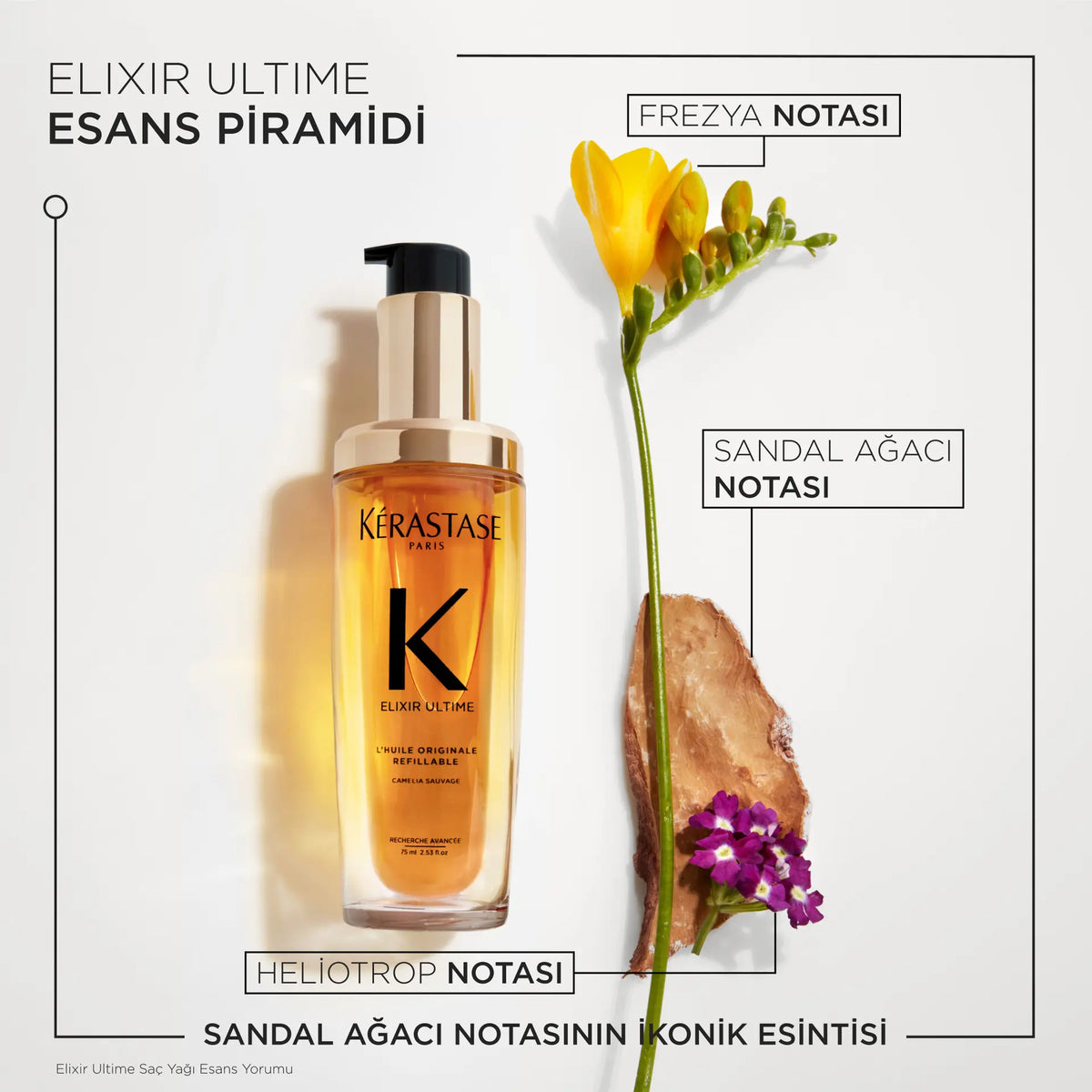 Kérastase Elixir Ultime L'Huile Originale Saç Yağı 75 ml – Yeniden Doldurulabili image 8
