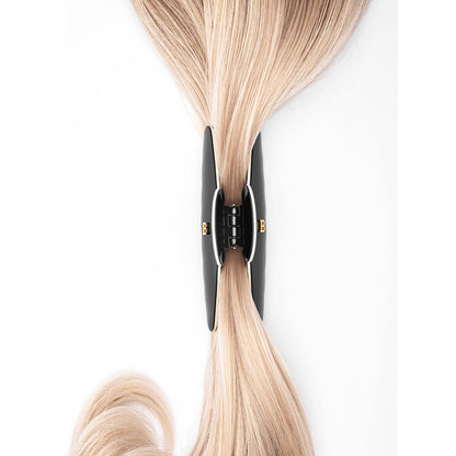 Balmain Cellulose Acetate Pince a Cheveux Saç Tokası Orta Siyah image 3