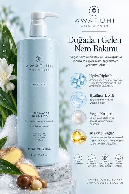 Awapuhi Wild Ginger HydraSoft Nemlendirici Şampuan 1000 ml