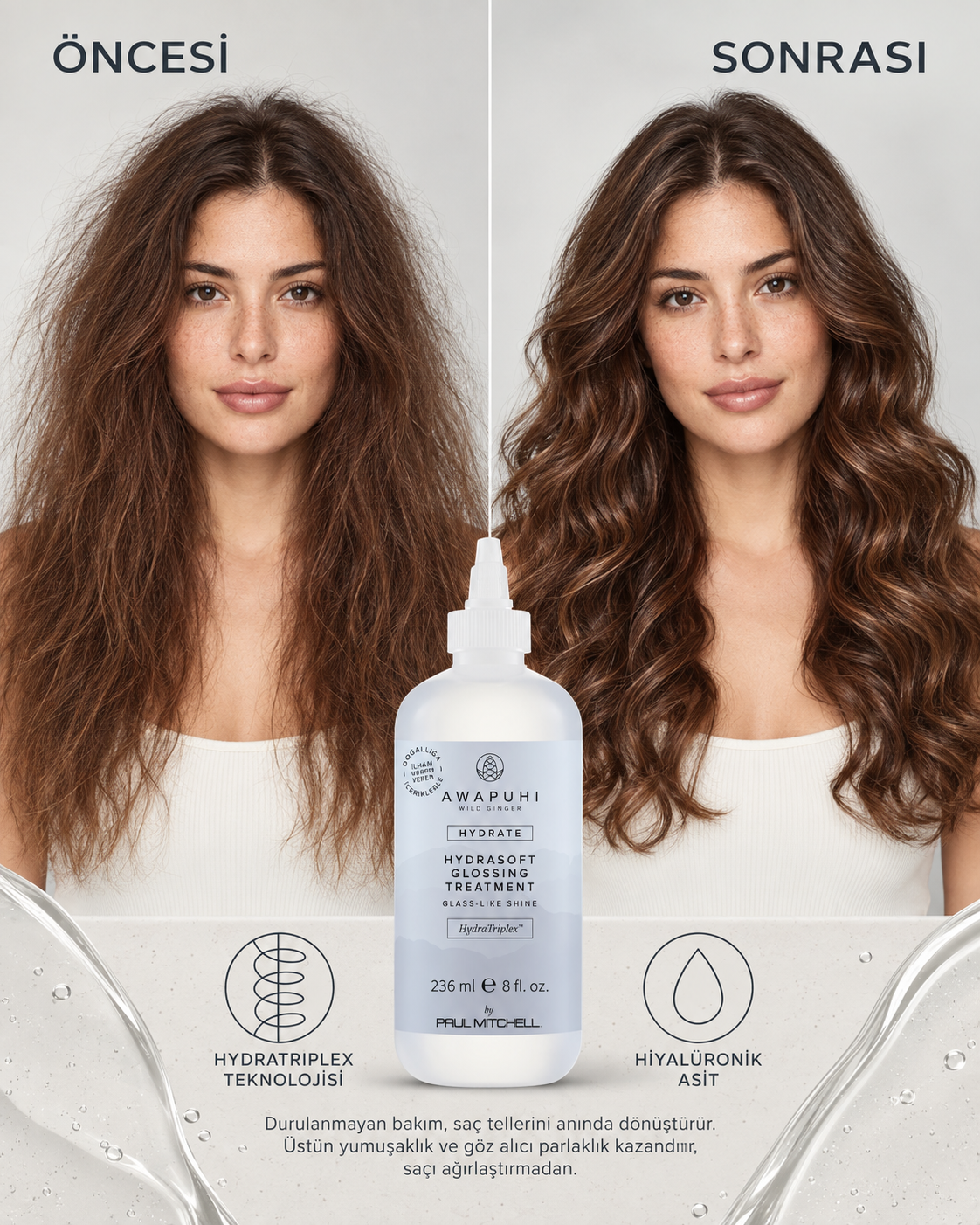 Awapuhi Wild Ginger HydraSoft Parlaklık ve Nem Bakımı 236 ml