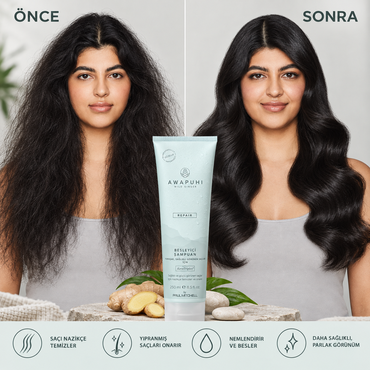 Awapuhi Wild Ginger Nourishing Shampoo Onarıcı Şampuan 250 ml