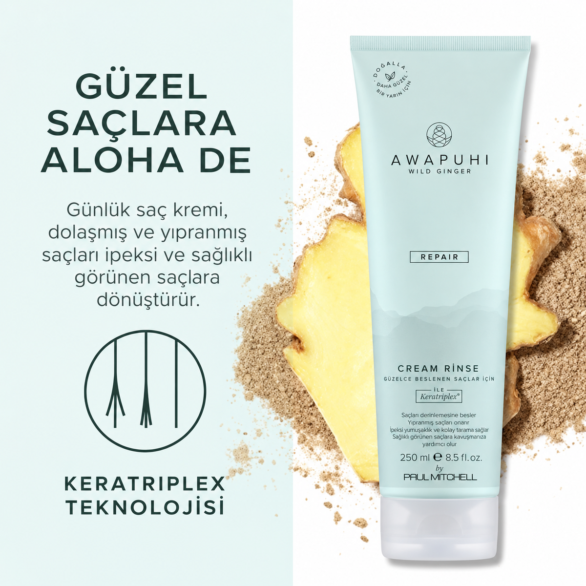 Awapuhi Wild Ginger Cream Rinse Onarıcı Saç Kremi 250 ml