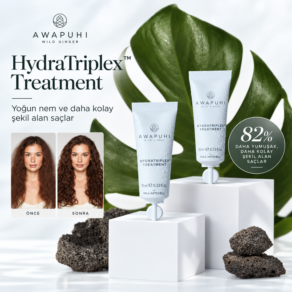 Awapuhi Wild Ginger KeraTriplex® Treatment Onarıcı Keratin Bakımı 10 x 10 ml