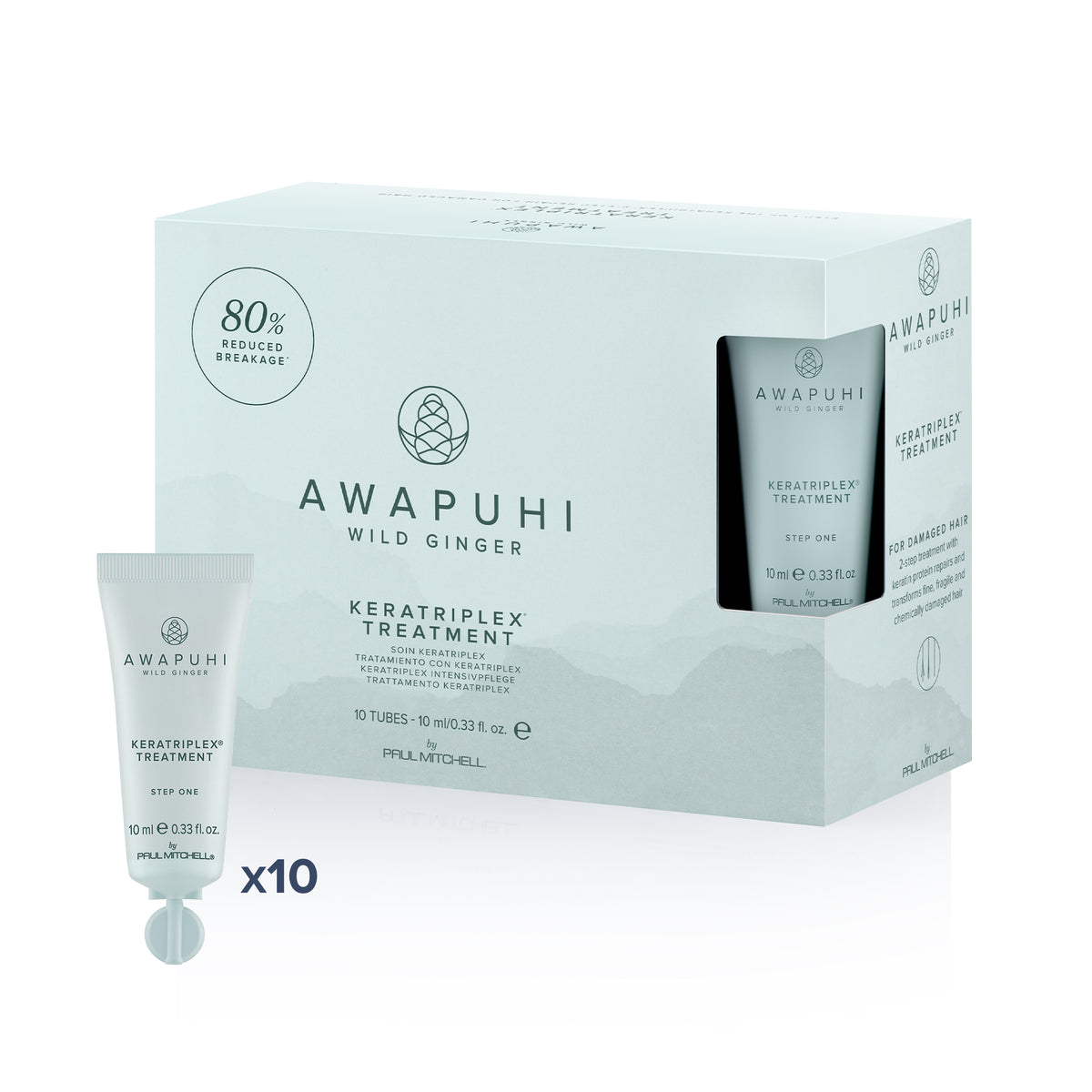 Awapuhi Wild Ginger KeraTriplex® Treatment Onarıcı Keratin Bakımı 10 x 10 ml