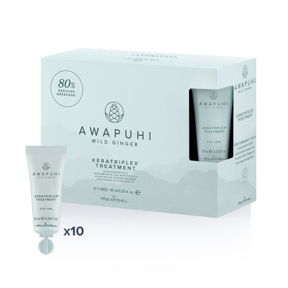 Awapuhi Wild Ginger KeraTriplex® Treatment Onarıcı Keratin Bakımı 10 x 10 ml