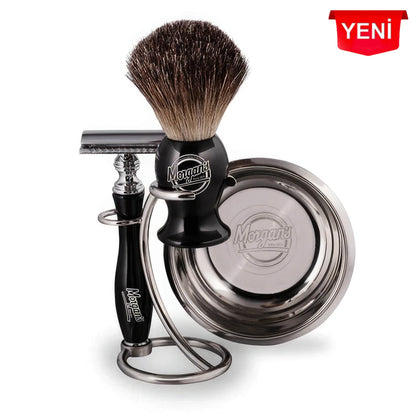Morgan's Pomade Ahşap Kutulu Lüks Erkek Tıraş Seti – Kusursuz Geleneksel Tıraş D image 0