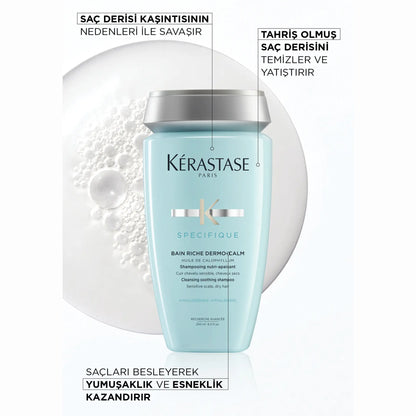 Kérastase Hassasiyet Karşıtı Şampuan - Bain Dermo-Calm Riche 250ml image 2
